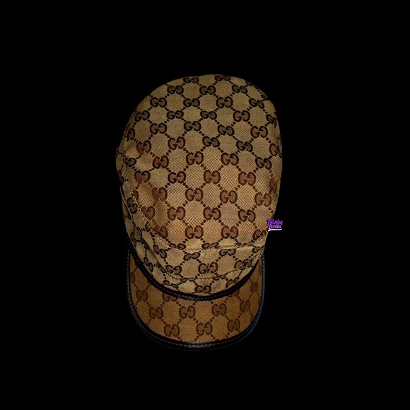 Gucci Tom Ford Vintage Supreme GG Monogram Logo Military Canvas Cap Hat - Picture 5 of 6